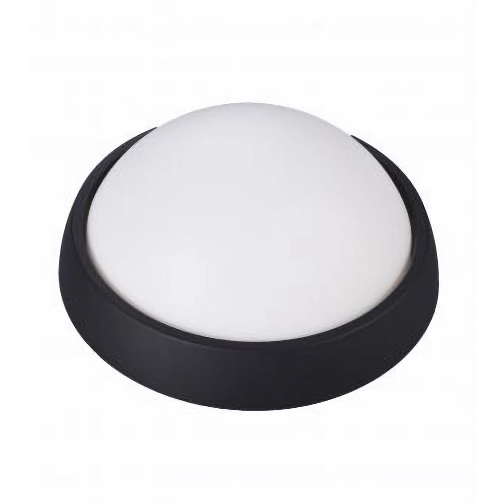 Aplica LED 18W rotunda negru exterior IP54 1650lm 4000K
