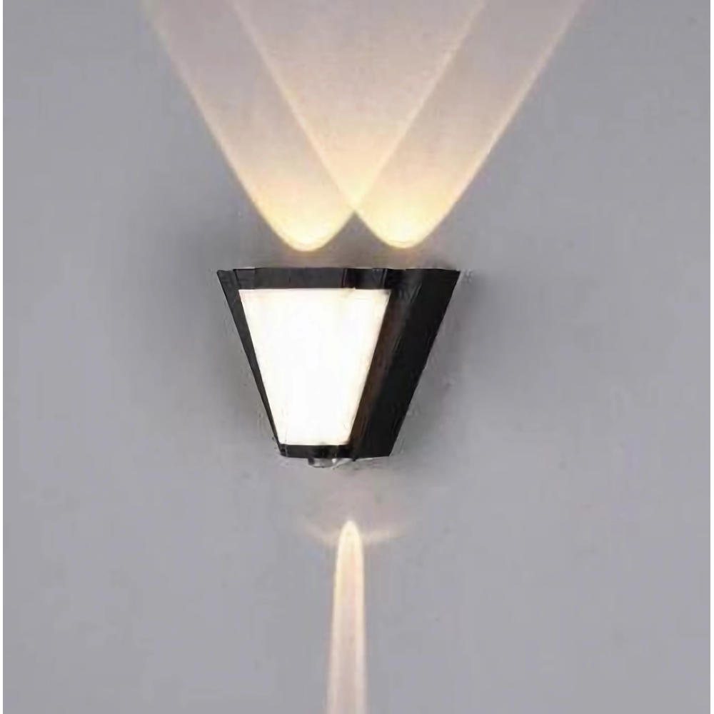 Aplica LED de fatada neagra 10W