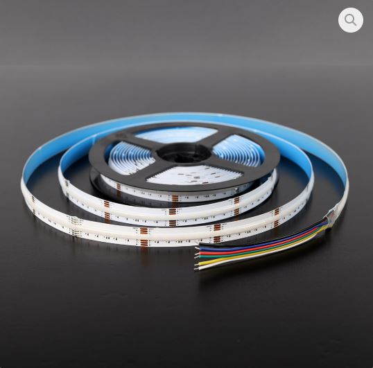 Rola 5m Banda LED COB RGB CCT - 840 led/m 24V 20W