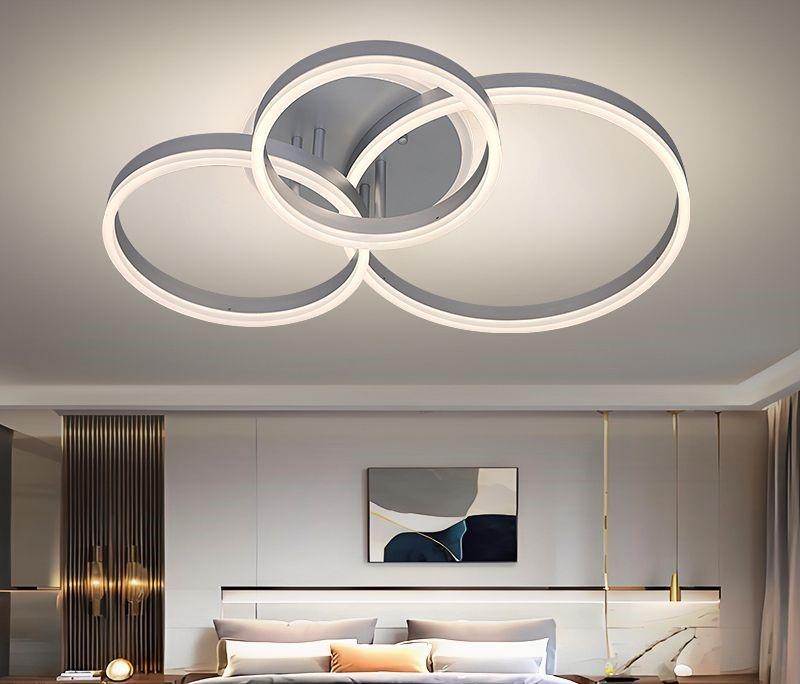 Lustra LED CCT cu telecomanda crom 150W