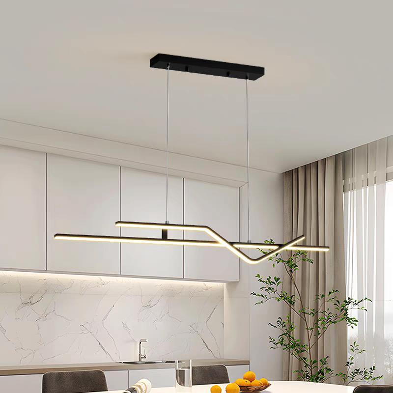 Lustra Led CCT moderna neagra 84W
