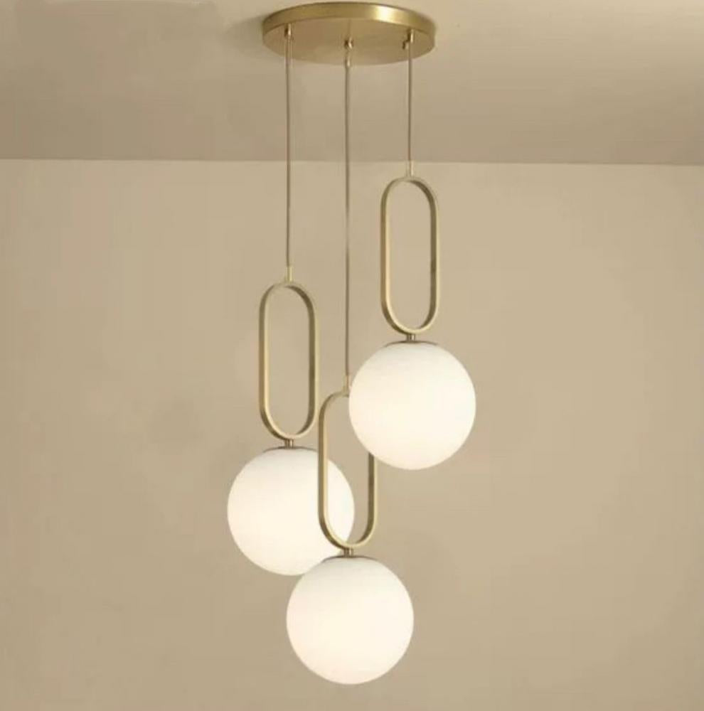 Lustra Nordic 3x E27 globuri gold