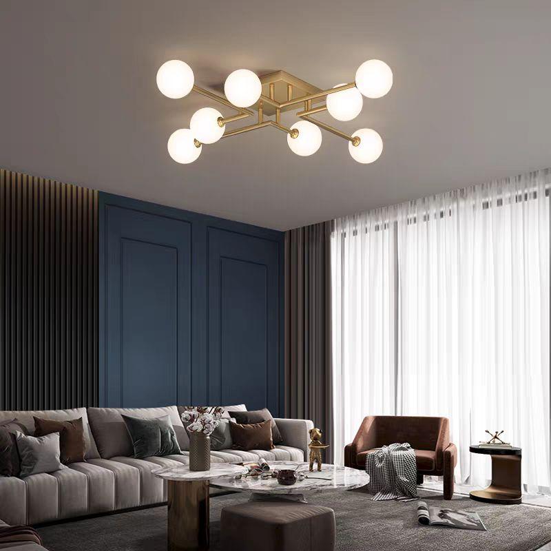 Lustra moderna Novix 8xE27 gold