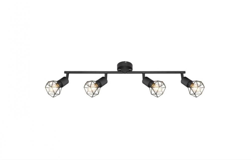 Lustra moderna Xara neagra 4xE14