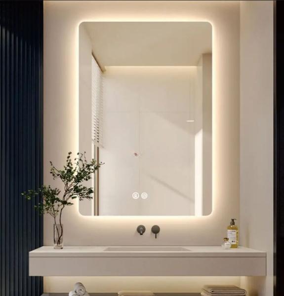 Oglinda LED 50x70 intrerupator touch dezaburire CCT Dimabila 31W LL030