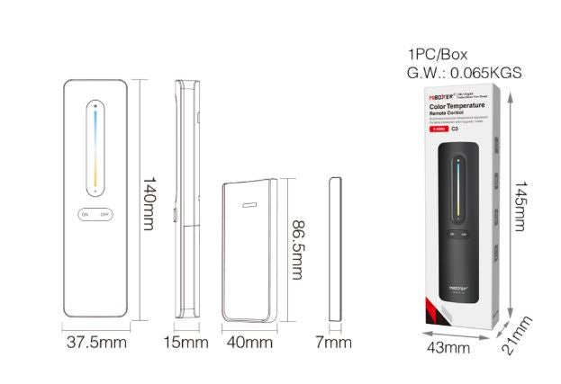 Telecomanda MiLight RF CCT