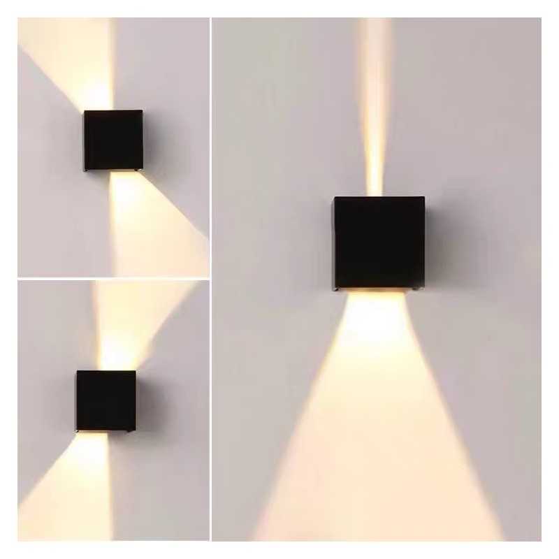 Aplica LED de fatada orientabila negru 6W