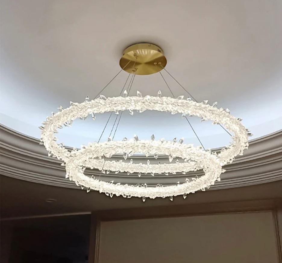 Lustra Led cu cristale moderna 190W