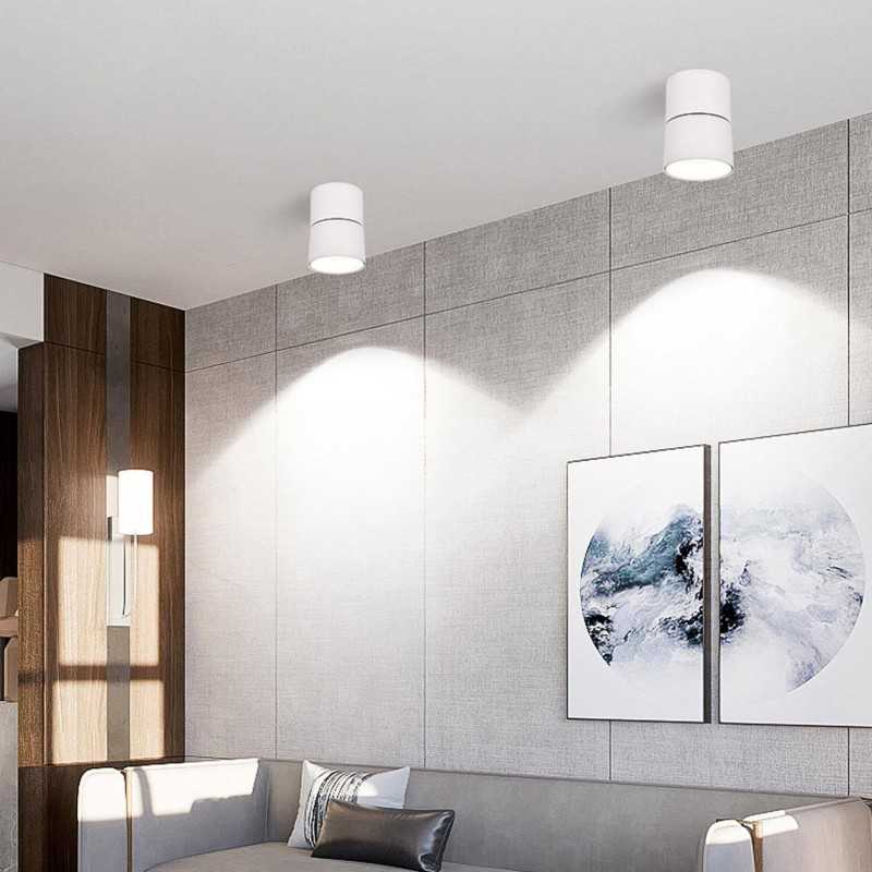 Spot aplicat LED orientabil alb 12W