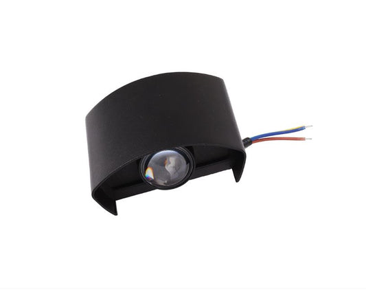 Aplica LED de fatada 2W Negru 3000K