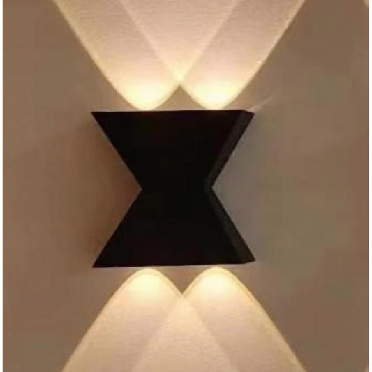 Aplica LED de fatada neagra 6W