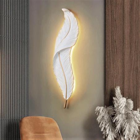 Aplica Led Pana alba-gold CCT 85cm 48W