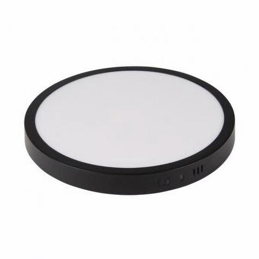 Aplica LED pentru tavan rotunda neagra 18W