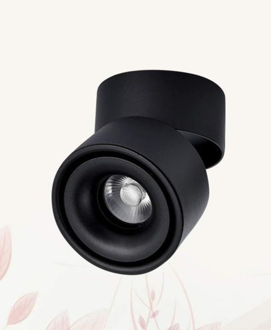 Spot aplicat LED orientabil negru 12W