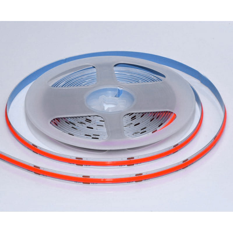 Rola 5m Banda LED COB Rosu 12V - 320 led/m, 10W/m
