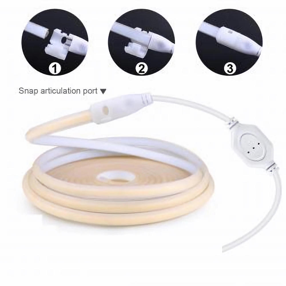 Rola 5m Banda LED 220V slim COB impermeabila 11W/m