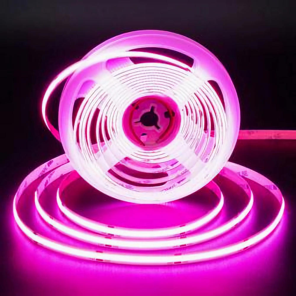 Rola 5m Banda LED COB Magenta 12V - 320 led/m, 10W/m