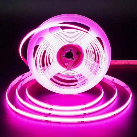 Rola 5m Banda LED COB Magenta 12V - 320 led/m, 10W/m
