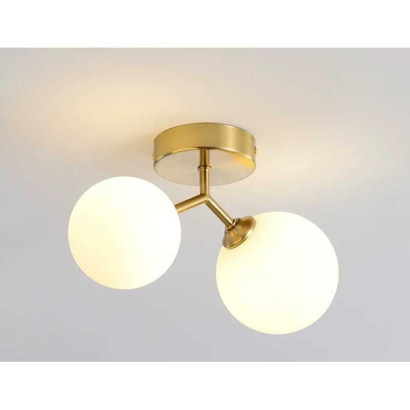 Lustra moderna 2 x G9 globuri gold