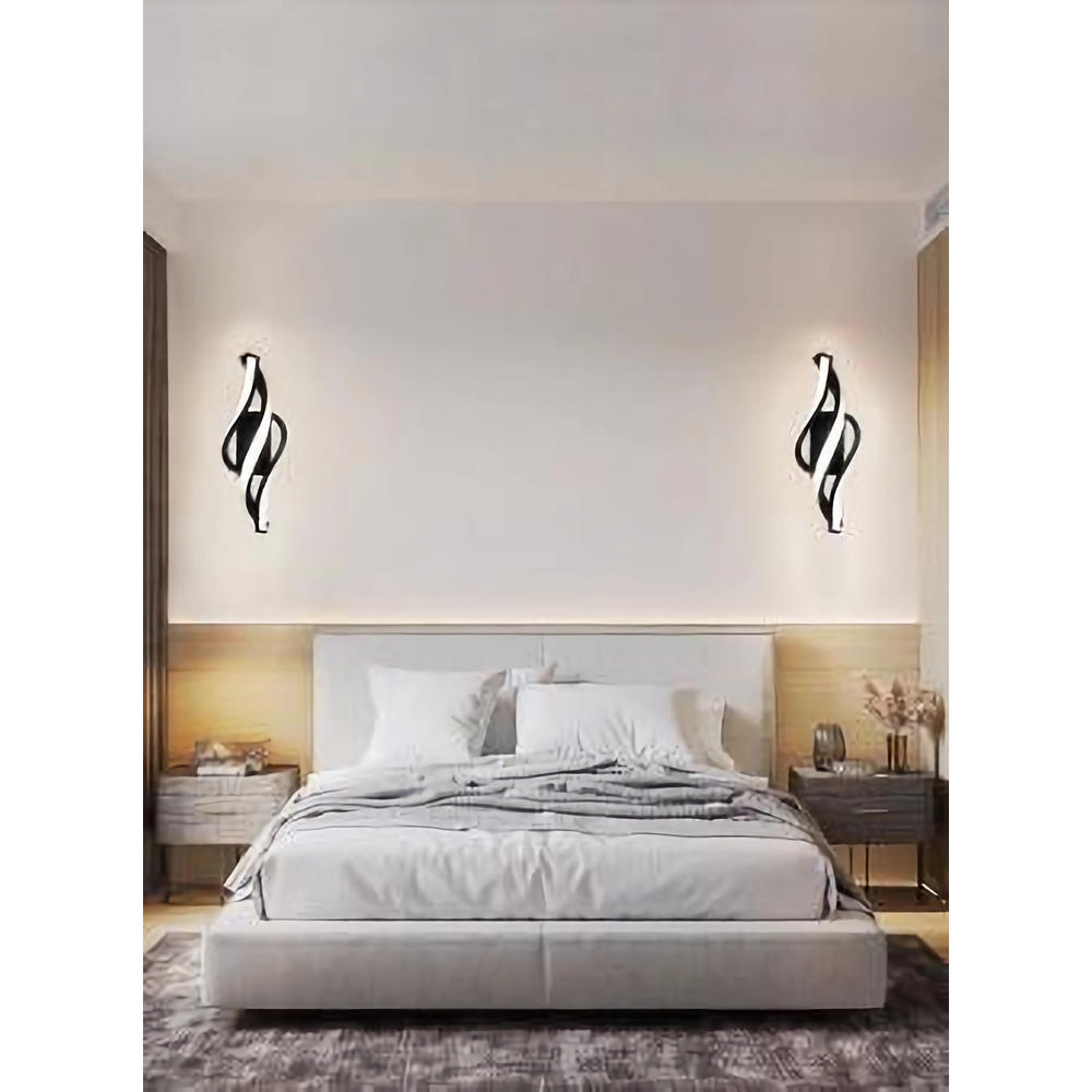 Aplica LED CCT SOL neagra 17W