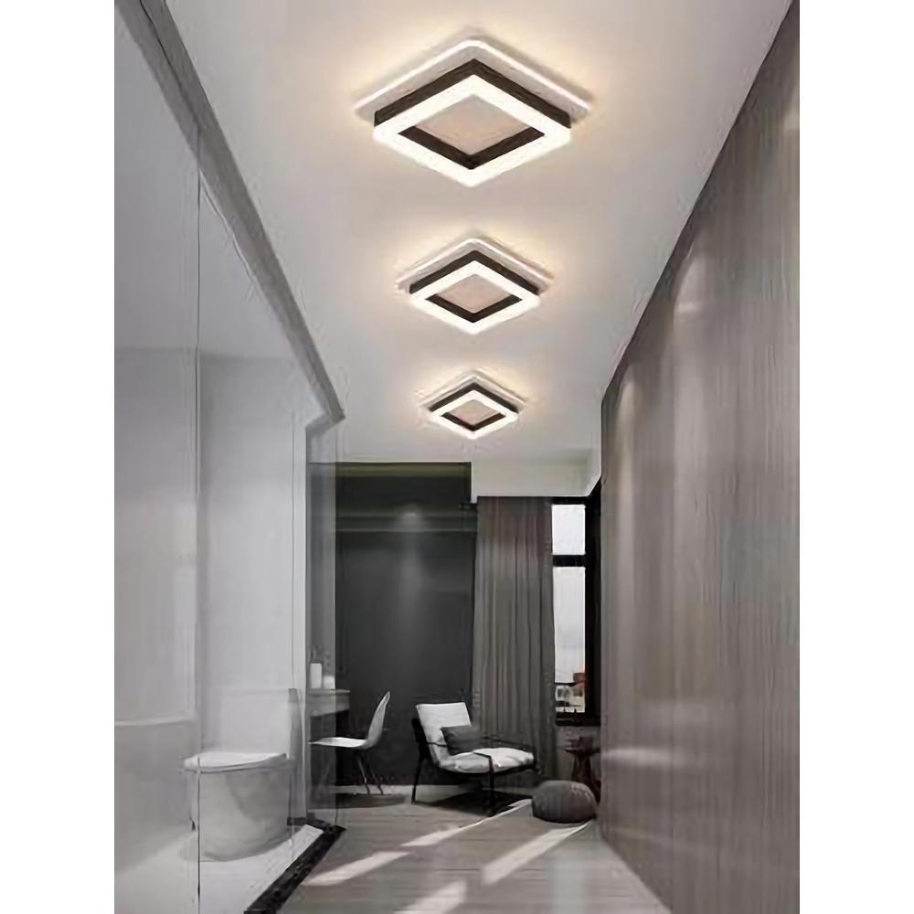 Lustra LED CCT patrat negru 41W