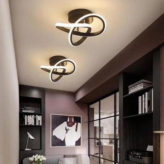 Aplica LED 3 functii infinit Neagra 30W