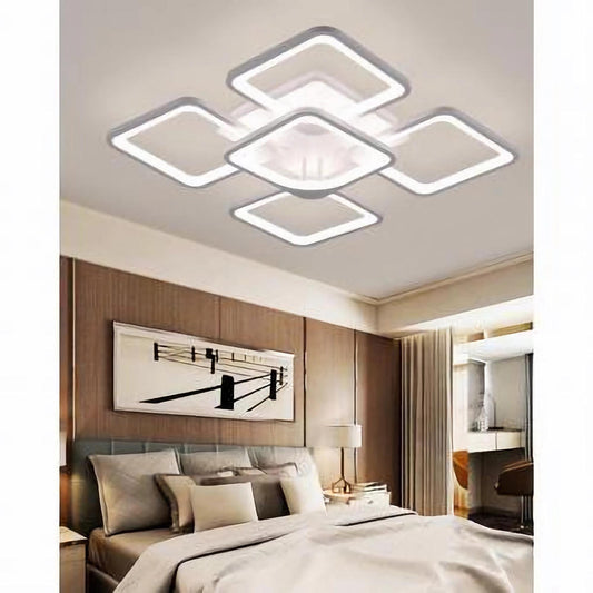 Lustra LED BigM dimabila cu telecomanda 3 functii 120W aplicatie Alba