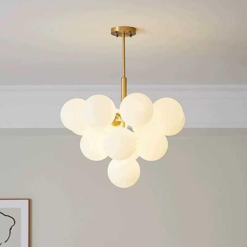 Lustra LED Moderna 13 Globuri Gold