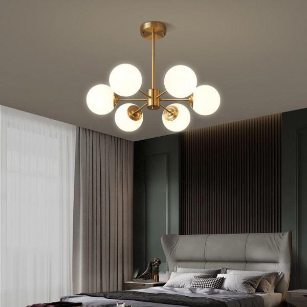Lustra LED Moderna gold 6x E27 Globuri