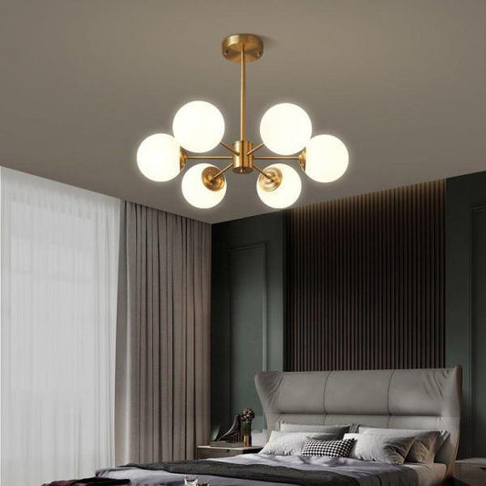 Lustra LED Moderna gold 6x E27 Globuri