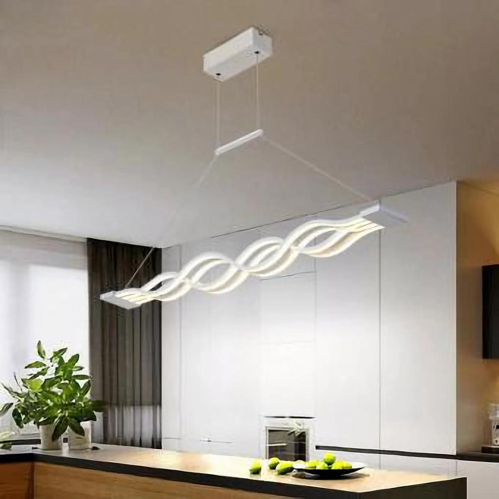 Lustra LED cu telecomanda CCT Mirage Alba 152W