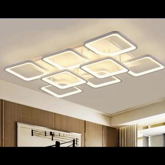 Lustra LED CCT cu telecomanda alba 260W