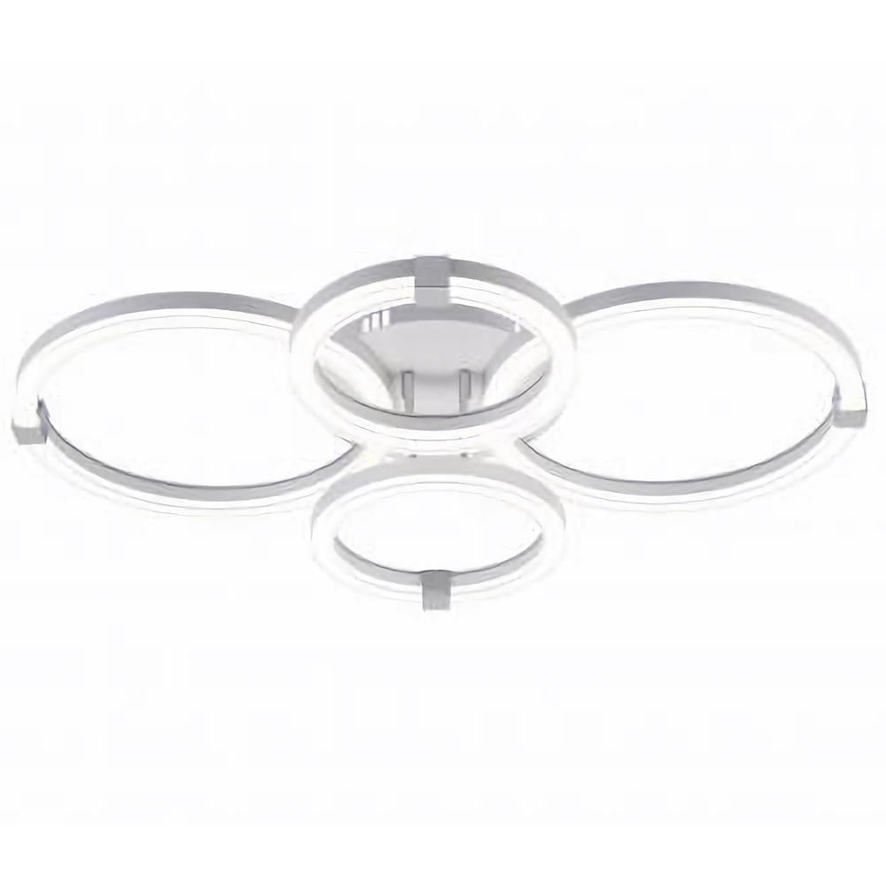 Lustra LED dimabila cu telecomanda 3 functii LUNA Alba 100W