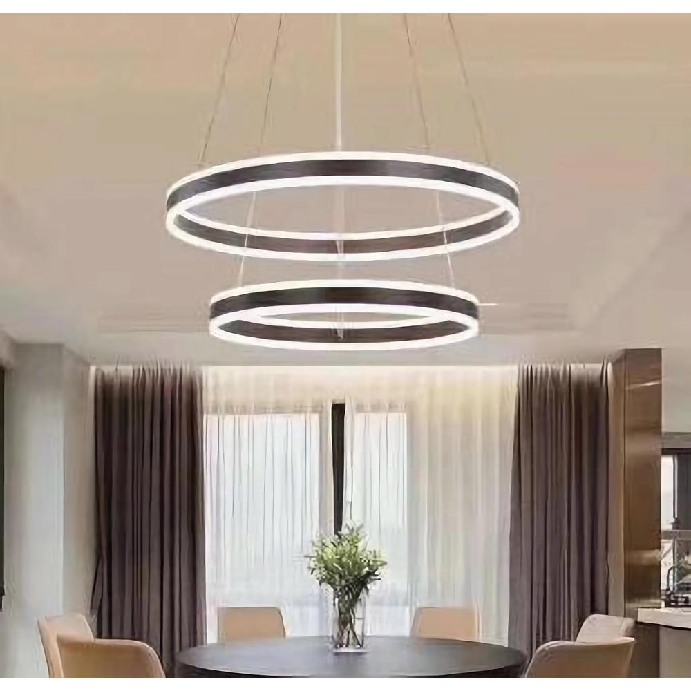 Lustra LED dimabila cu telecomanda 3 functii Maro 150W