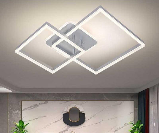 Lustra LED CCT cu telecomanda crom 150W