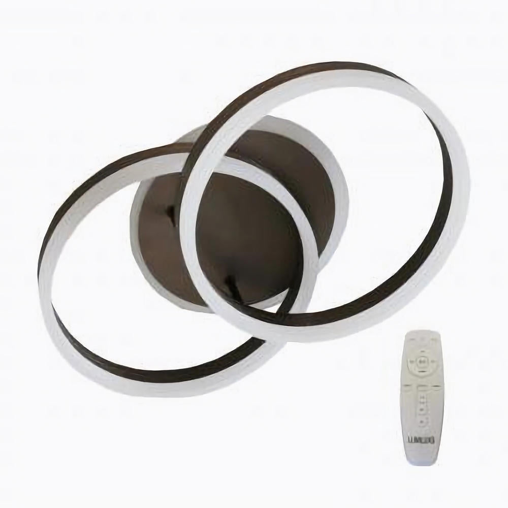 Lustra LED dimabila cu telecomanda 3 functii Maro 120W