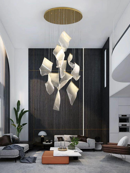 Lustra Led suspendata CCT Luxury cu telecomanda 32W