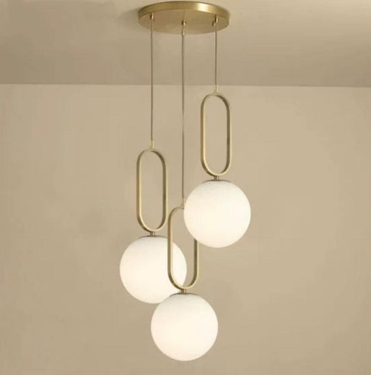 Lustra Nordic 3x E27 globuri gold