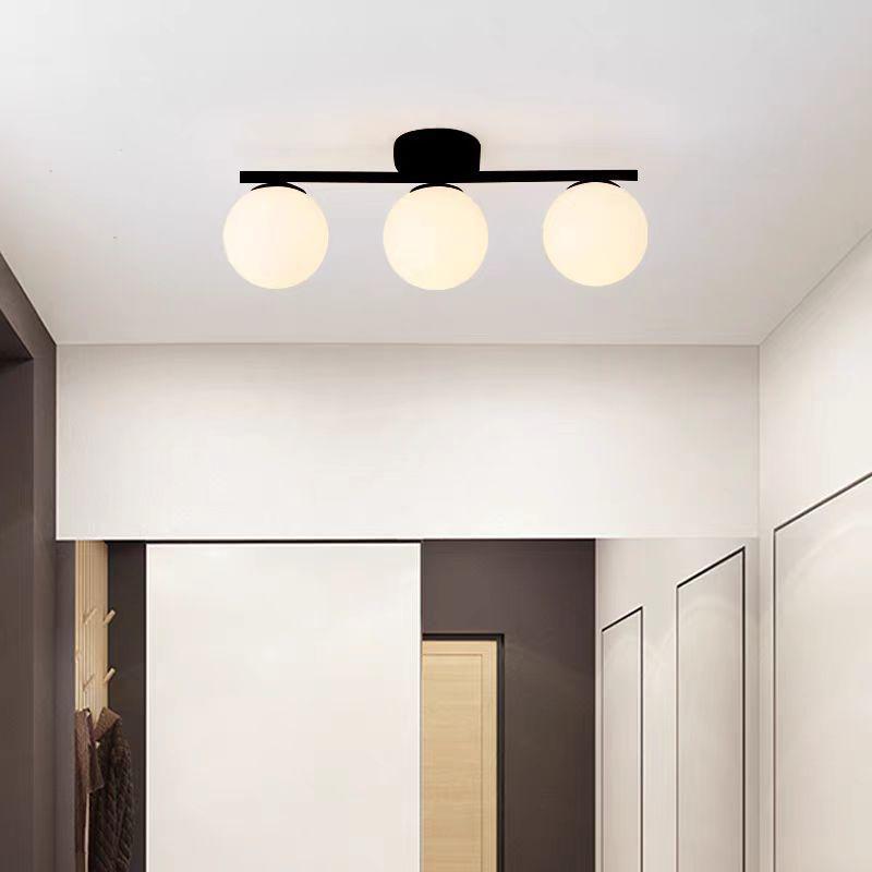 Lustra moderna 2 globuri neagra 3xE27