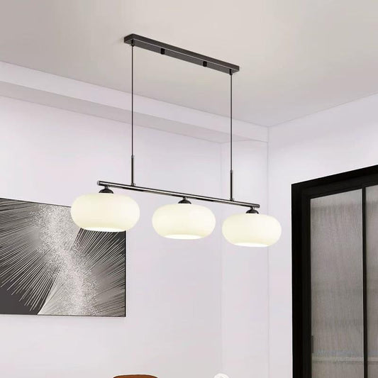 Lustra moderna Oval Glow 3 x E27 neagra