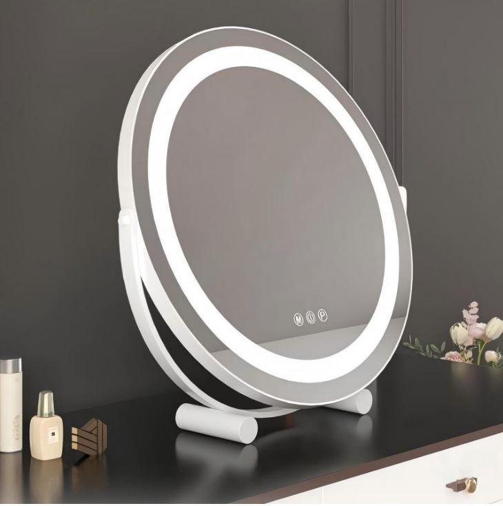 Oglinda LED makeup 30cm dimabila CCT intrerupator touch 7W LL-08
