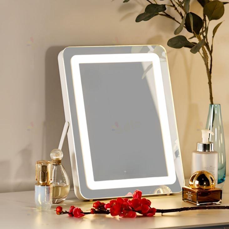 Oglinda LED makeup 30x40 dimabila CCT intrerupator touch 8W LL-07