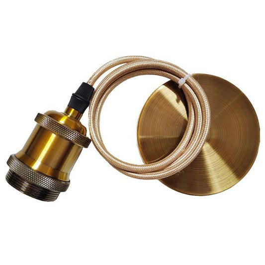 Pendul 1m E27 finisaj gold