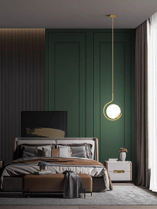 Pendul modern Sfera 1x E27 Glob Gold