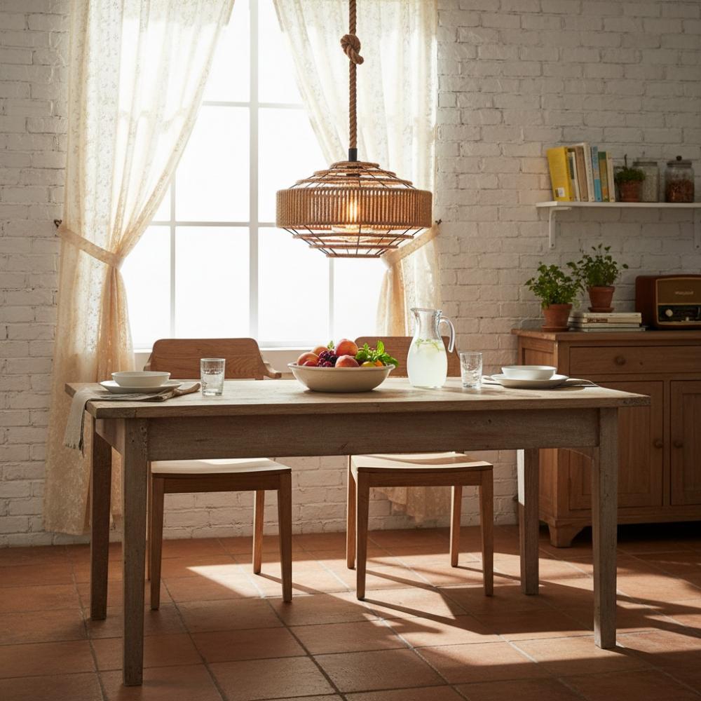 Pendul rustic BohoWood E27