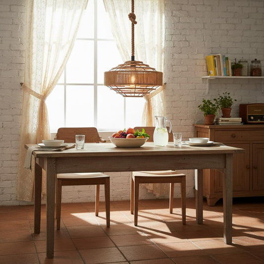 Pendul rustic BohoWood E27