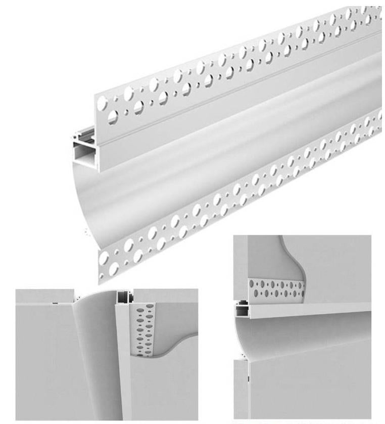 Profil LED 2m incastrat sub tencuiala directional