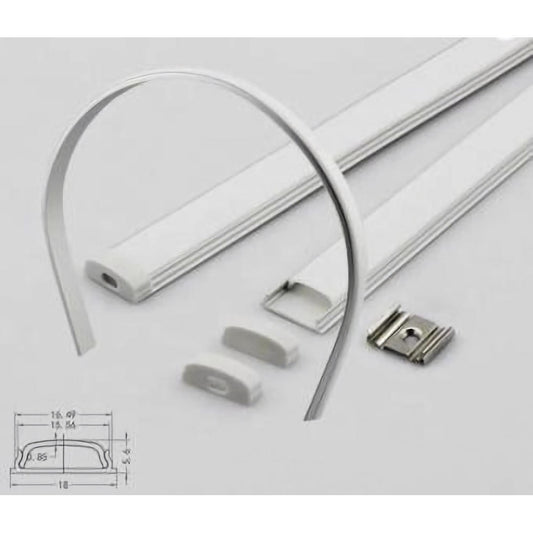 Profil LED flexibil aluminiu 2m