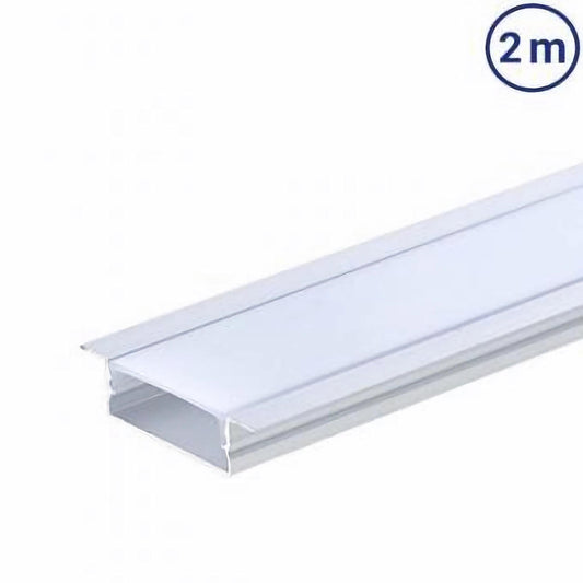 Profil LED incastrat aluminiu 2m plat XL