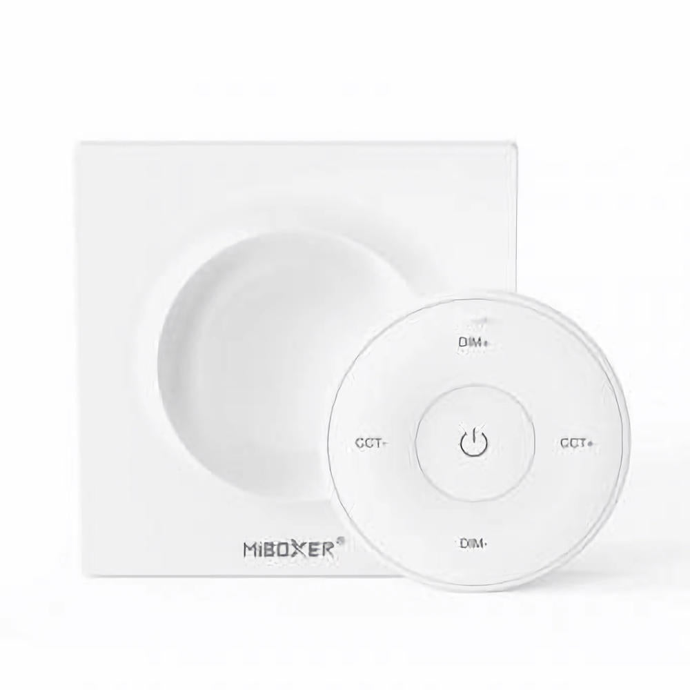 Variator de perete cu telecomanda detasabila MiLight RF alba